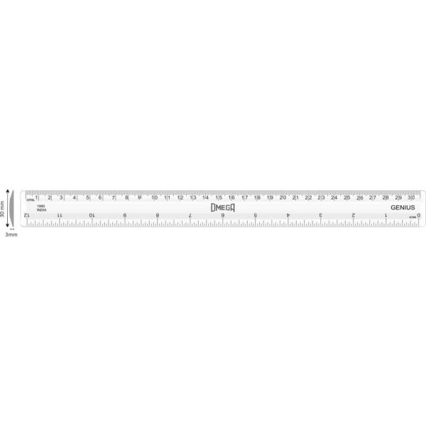 Omega Metal Ruler RULERS Archives - Allied Instruments Private Limited